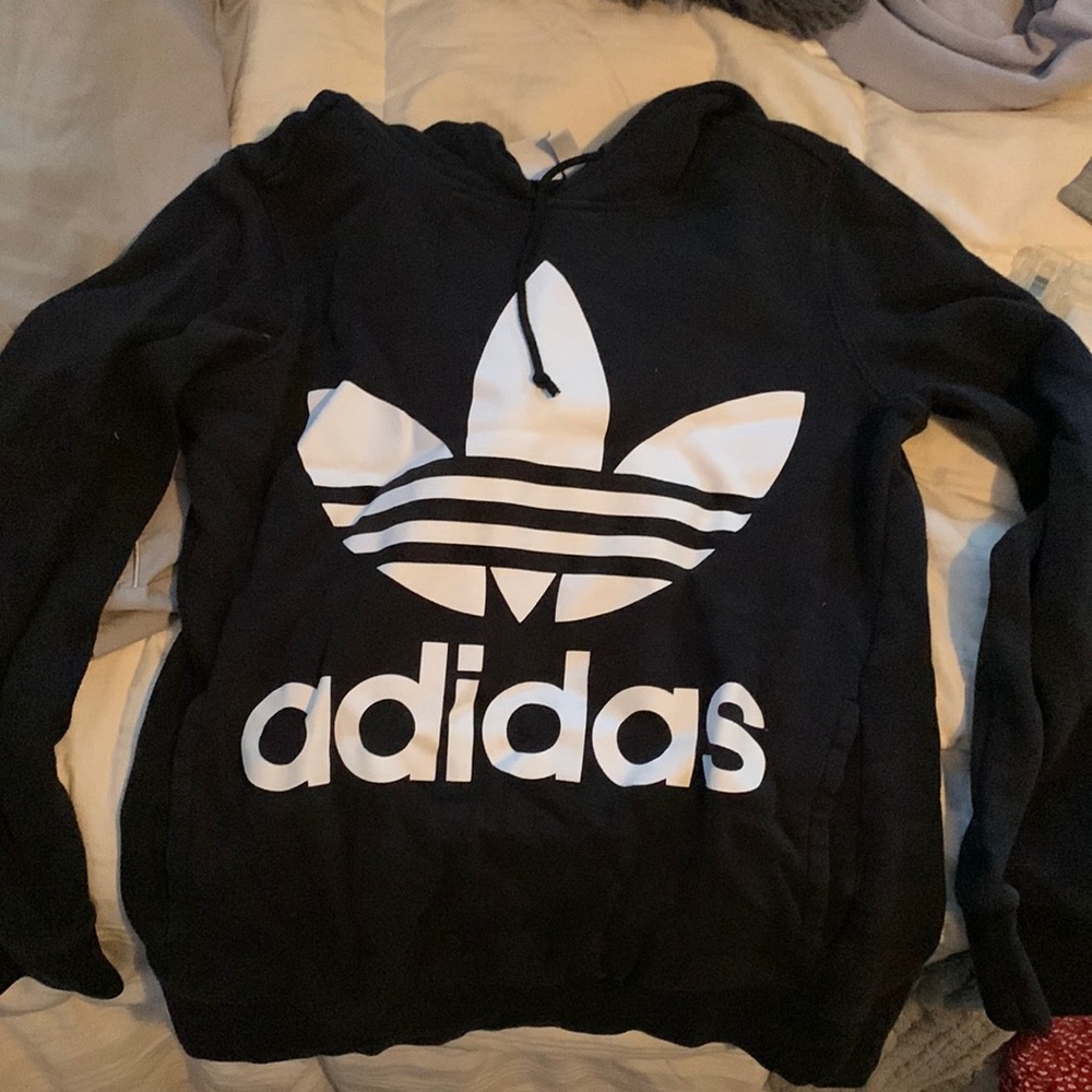 new without tags black adidas hoodie